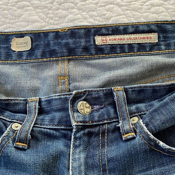 AG Adriano Goldschmied Distressed Ankle Cropped Jeans - Picture 2 of 15